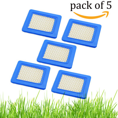 5PCS Air Filter Lawn Mower Filters For B&S 491588 491588s 399959 H/P Filters