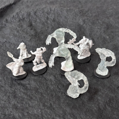 #ad 8X Pathfinder Battles Deep Cuts Medium Water Air Elemental Dwarf Wizard Mini $11.99