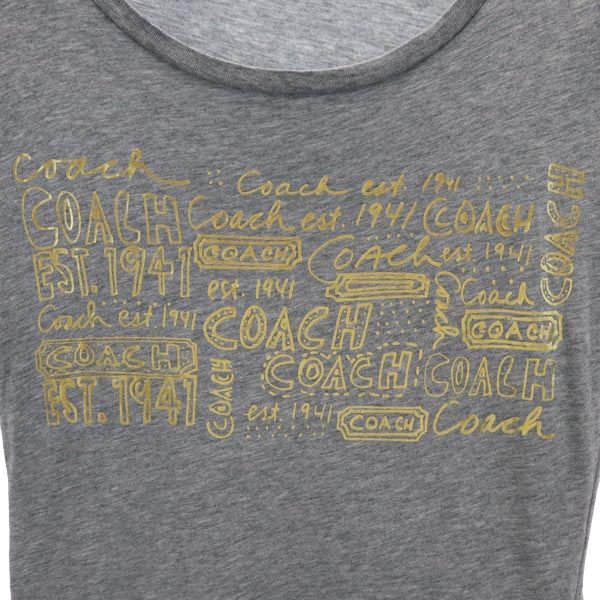 COACH Tシャツ【のんちゃん】 COACH Short sleeve T-shirt XS Gray Women | eBay