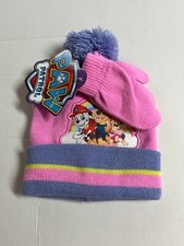 New Paw Patrol hat and mittens set pups Pink Purple - Toddler