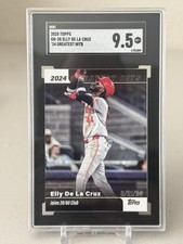 2025 Topps Series 1 - 2024 Greatest Hits Elly De La Cruz #GH-28 Reds SGC 9.5