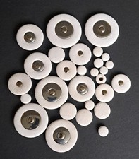 Soprano Saxophone Replacement Pads - 28 pcs - White - funky sax repair set parts