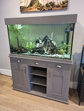 Large 250L Premium Tropical Aquarium Setup with Cabinet.