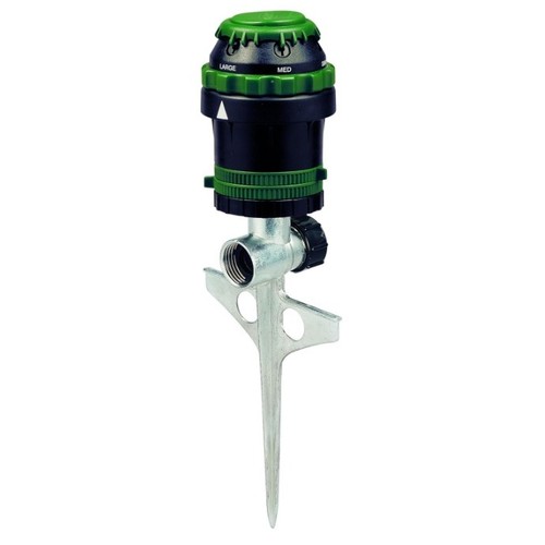 Orbit 58573N H2O-6 Gear-Drive Sprinkler on Metal T-Spike