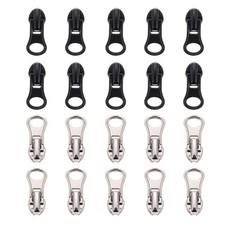 20Pcs Assorted Zipper Pullers for Bags Luggage Coats Nylon Repair Pull Tabs