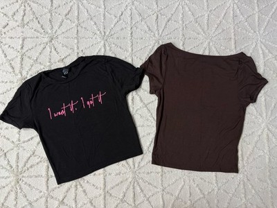 Lot of 2  Crop Top Womens Size S Shirt Fitted Windsor & Antistar Streetwear