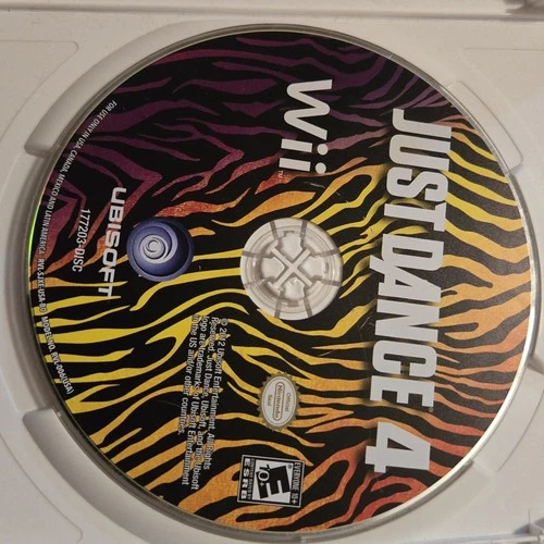 Just Dance 4 (Nintendo Wii, 2012) DISC ONLY Tested