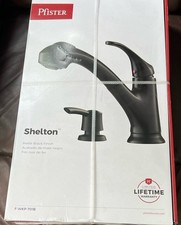 Pfister Shelton Matte Black Finish Pull Out Kitchen Faucet F-WKP-701B