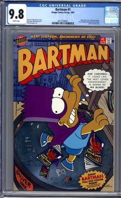 Bartman #1 CGC 9.8 Bongo Comics 1993 Bart Simpson The Simpsons Poster Included!