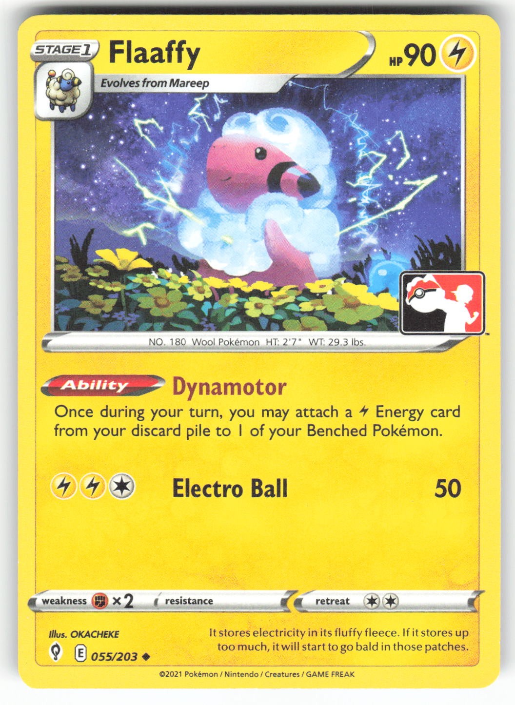 Flaaffy 055/203 Uncommon Prize Pack Series Cards Pokemon Lightly Played