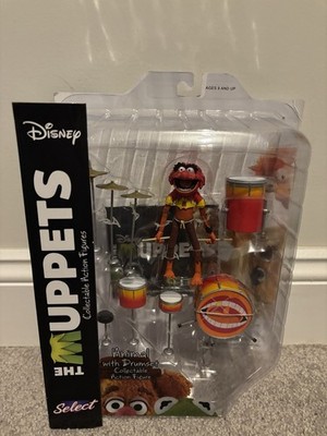 The Muppets Diamond Select DST Animal with Drumset Collectible Action Figure