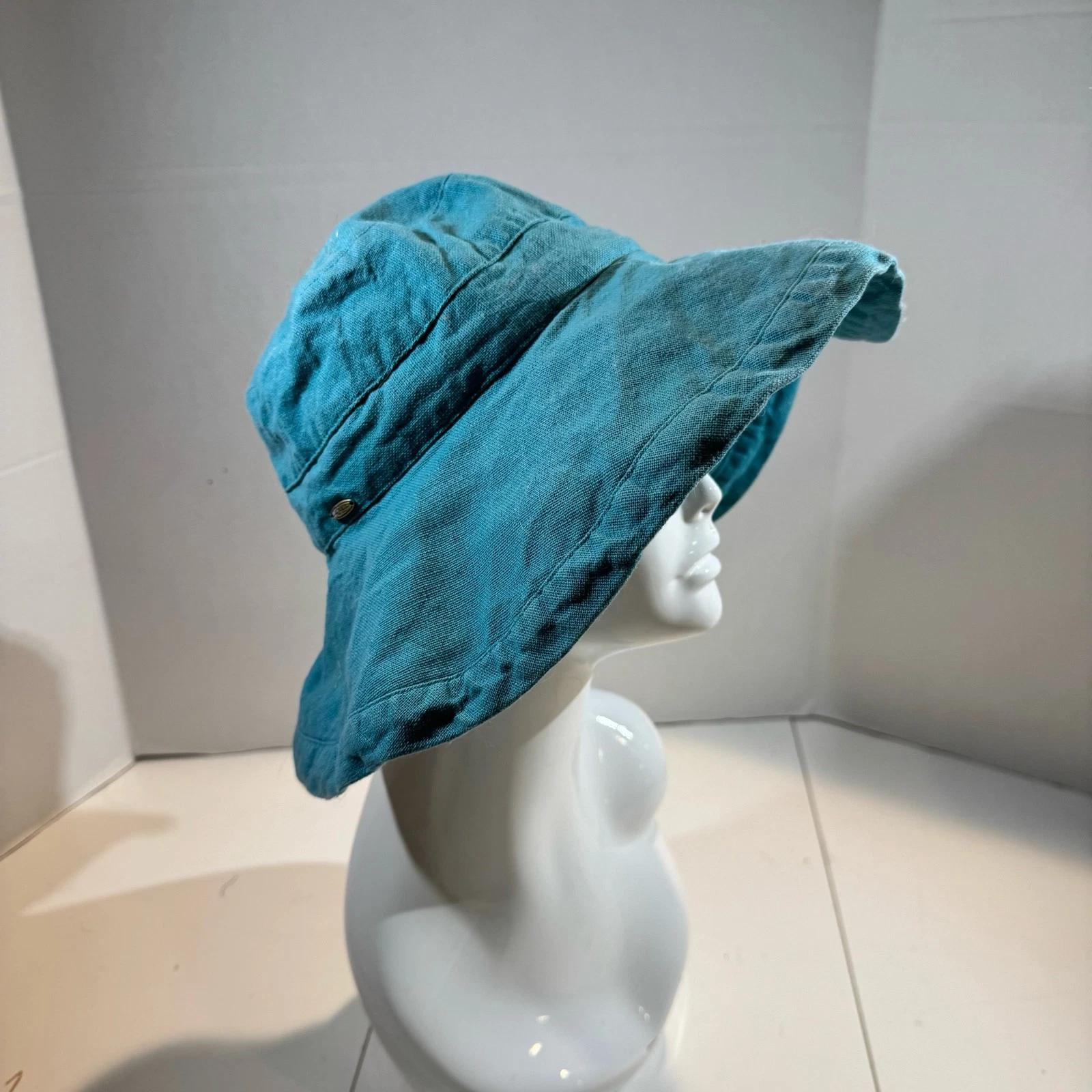 Scala Womens Wide Brim Floppy Sun Hat Cotton Packable Beach UPF 50+ adjustable