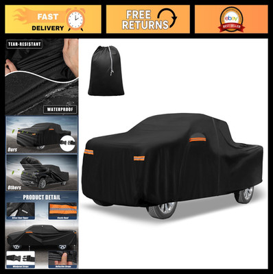 Waterproof Full Car Cover for Chevrolet Silverado Crew | 210D-PU, Zipper, All-We