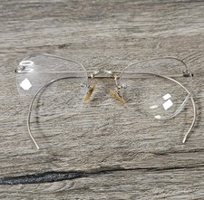 Antique Shuron 1/10 12K GF Eyeglasses Glasses Frames Wire Rim Spectacles