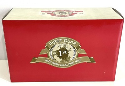 First Gear 1/34 Galbreath Mack Granite Roll Off Refuse Truck Diecast New In Box