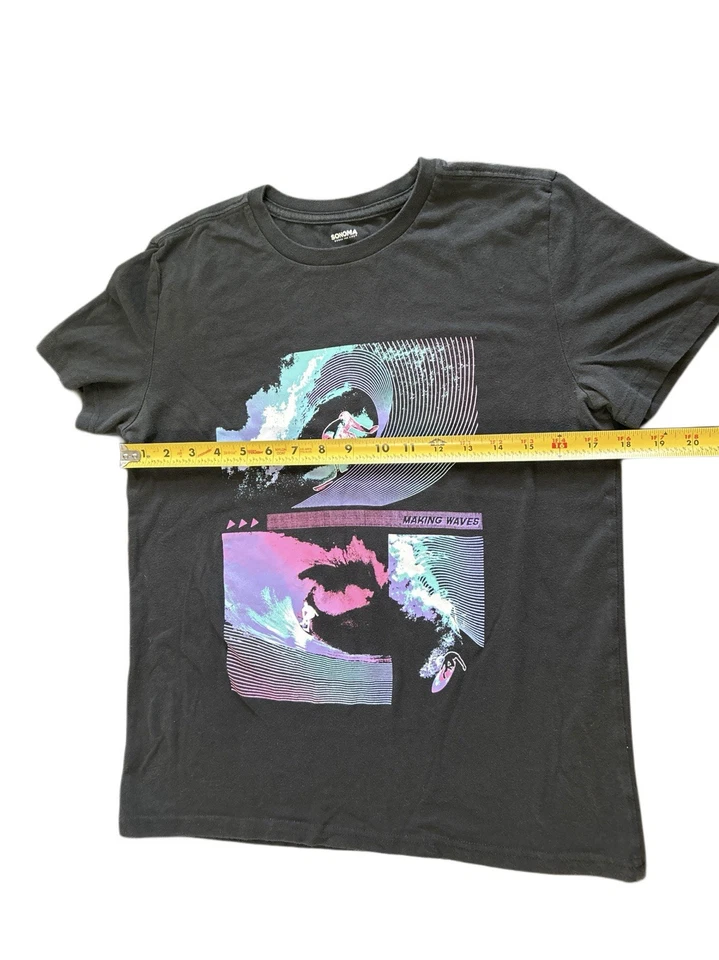 Camiseta Sonoma The Everyday Niñas L 14/16 Negra Surfer Niña Top Suave Elastizada Camiseta Foto 4 de 4