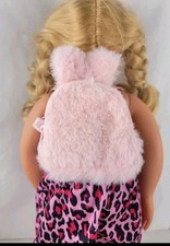Our Generation Battat Pink Purple School Backpack for Doll 18" OG American