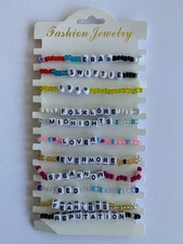 11 pc Handmade Swiftie Taylor Eras Colorful Friendship Bracelets