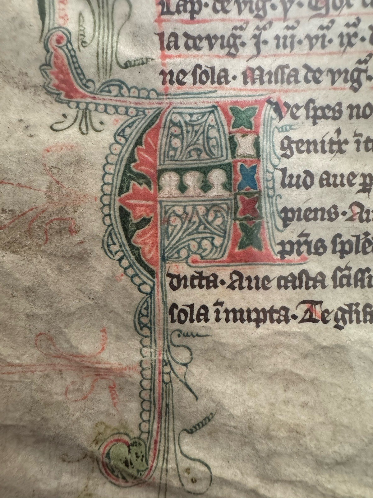 Leaf from c. 1280-1330 English or northern French Breviary