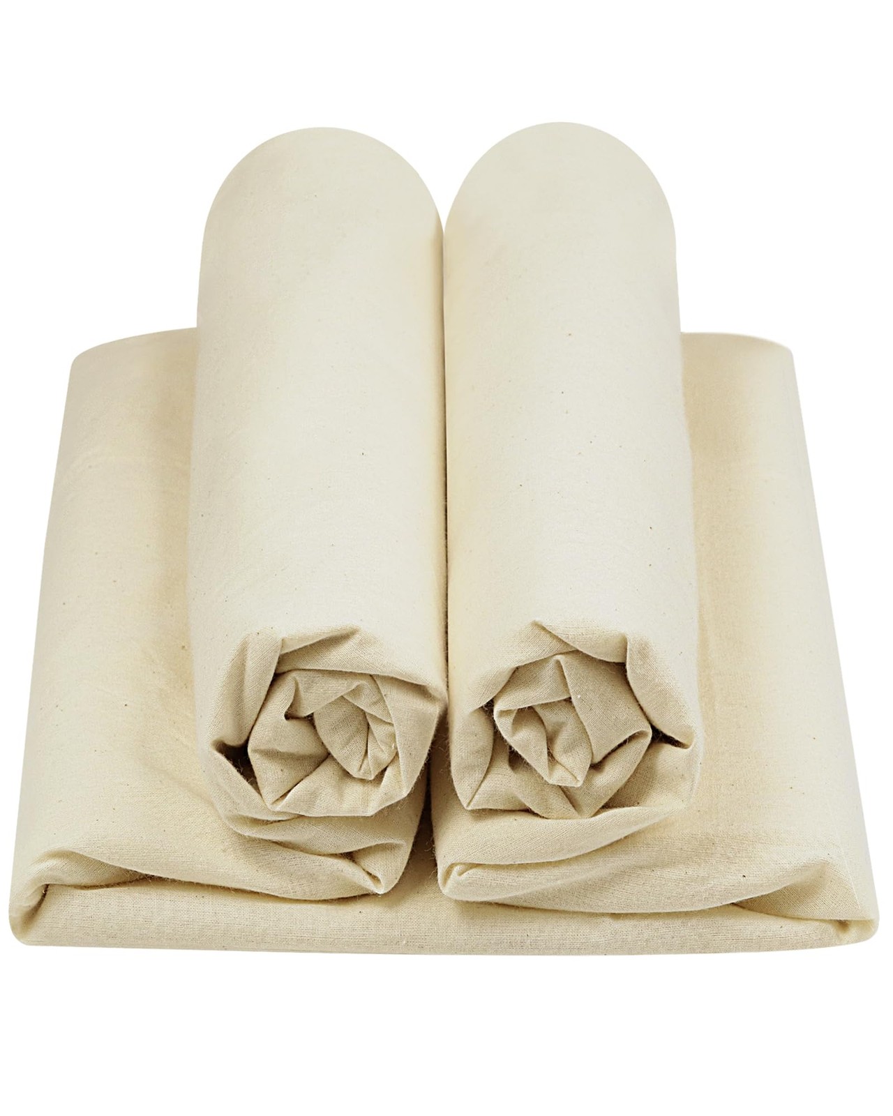 Lightweight 100% Cotton Unbleached Muslin Fabric - 63 Inch Wide in 2,5,10 Yard Lengths