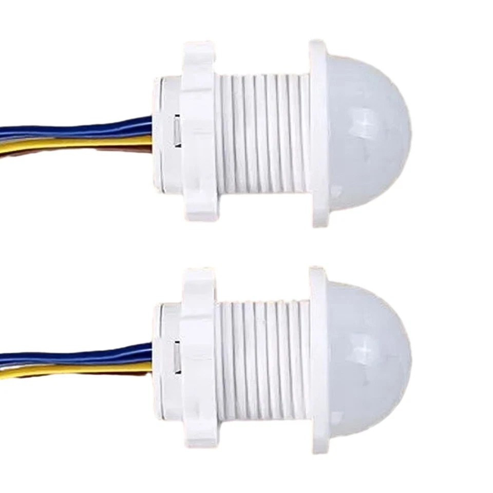 Interruptor Sensor Movimiento Sensor PIR 100-240V 2 Piezas 4-6M Inducción PIR Blanco - Imagen 4 de 4