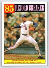 1986 Topps - Record Breaker Dwight Gooden #202