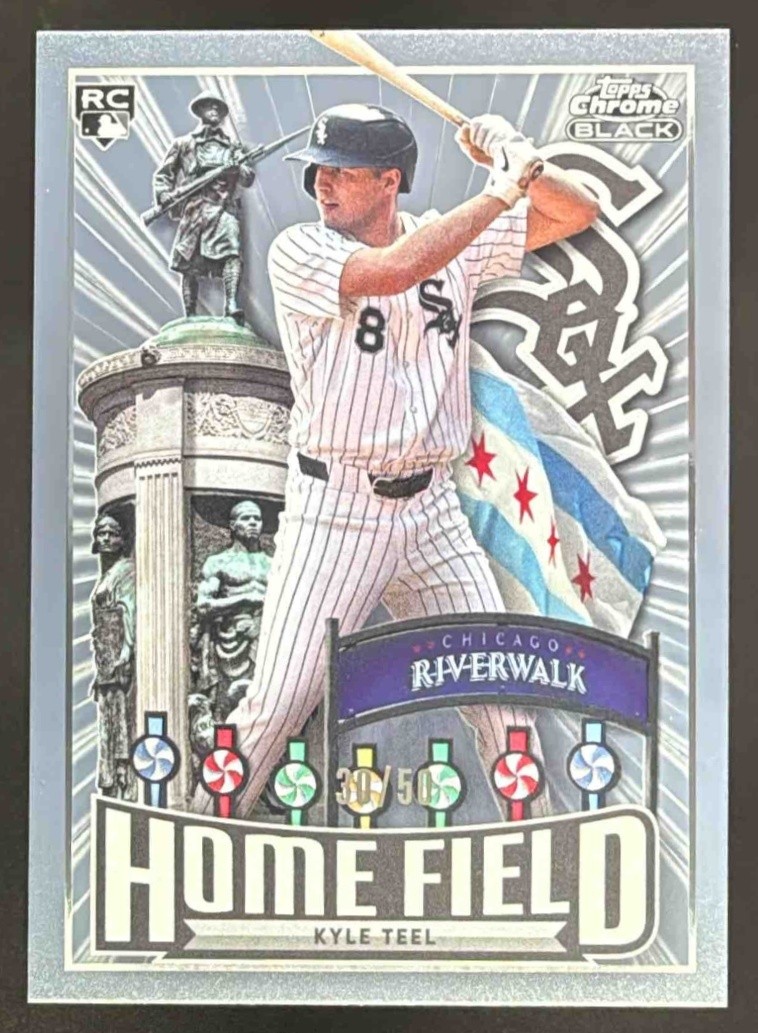 2026 Topps Chrome Black Kyle Teel Home Field RC Rookie #/50 #CBHA-4 White Sox
