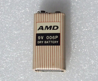 VTG 60s ADM 9 VOLT 006 DRT BATTERY JAPAN FOR DISPLAY