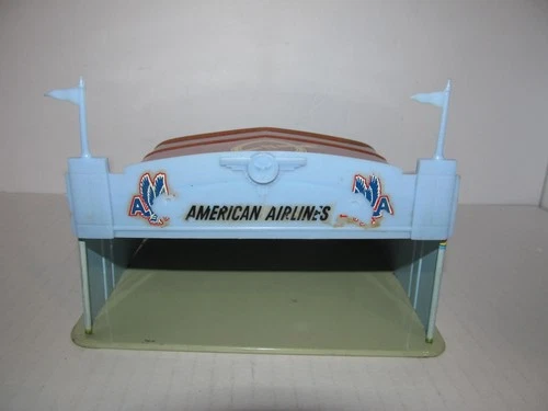 Vintage Marx American Airlines Jetport Airport Playset Airplane Hanger