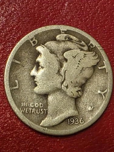( SUNDAY SPECIAL ) 1936 P  MERCURY SILVER DIME **NICE   **   BUY IT NOW !!!