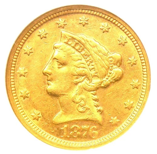 1876-P Liberty Quarter Eagle — photo from the most recent tracked eBay sale