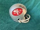 Steve Spurrier signed SF 49ers Mini Helmet - Gators, Heisman, Buccaneers, USFL
