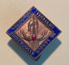 Vecchia Spilla in metallo DONATORI SANGUE