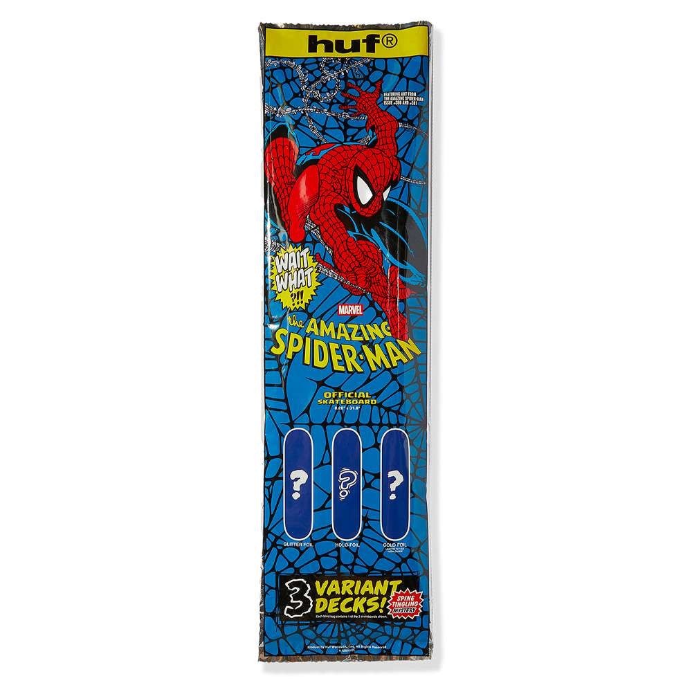 Skateboard HUF x Marvel Spider-Man Issue 300 Blind Bag deck 8.25 collector pour adulte