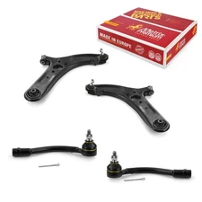 Front Lower Control Arm & Outer Tie Rod End Kit for 2015-2017 Hyundai Accent