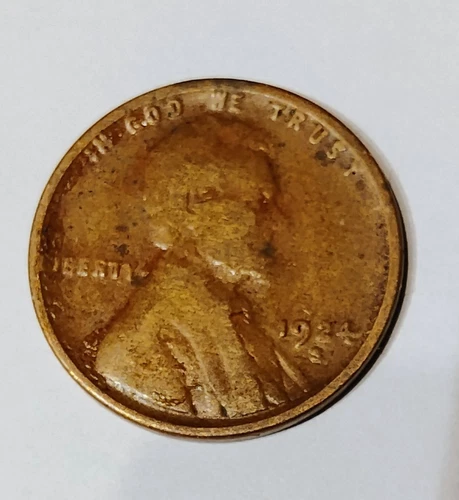 1924 S Lincoln Cent, Penny,  Very Good