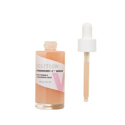 Volition Beauty Strawberry-C Brightening Serum with Vitamin C + Hyaluronic Acid
