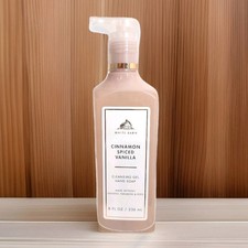 Bath  Body Works Cinnamon Spiced Vanilla Cleansing Gel Hand Soap 8 fl oz