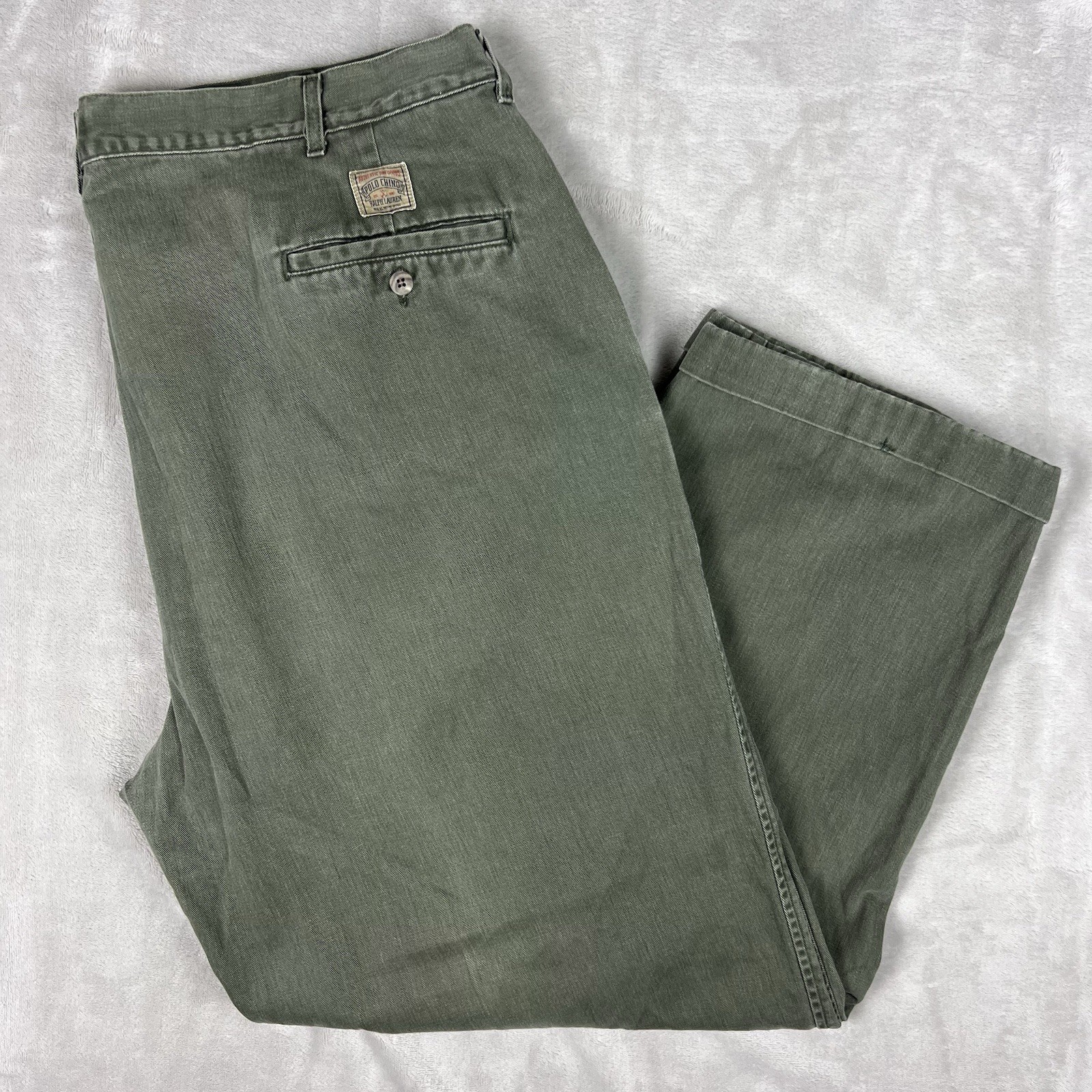 Vintage Polo Ralph Lauren Chino Pants Men’s 42x36 (40 by 28) USA Green