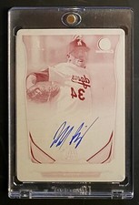 2014 Bowman Chrome Auto 1/1 Jeff Brigham Rookie RC Printing Plate NY Mets