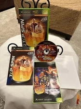 Top Spin (Microsoft Xbox, 2003) CIB! W/ Manual! Inserts! MINT! Works Great! 🔥