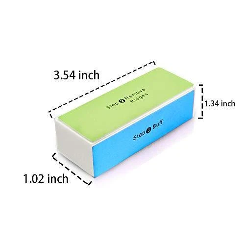 Bloco brilhante de 4 vias/bloco de polimento de 4 etapas tampão de unhas de brilho - Imagem 2 de 4