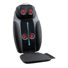 HoMedics 2-in-1 Shiatsu Massage Cushion and Cordless Body Massager, Removable