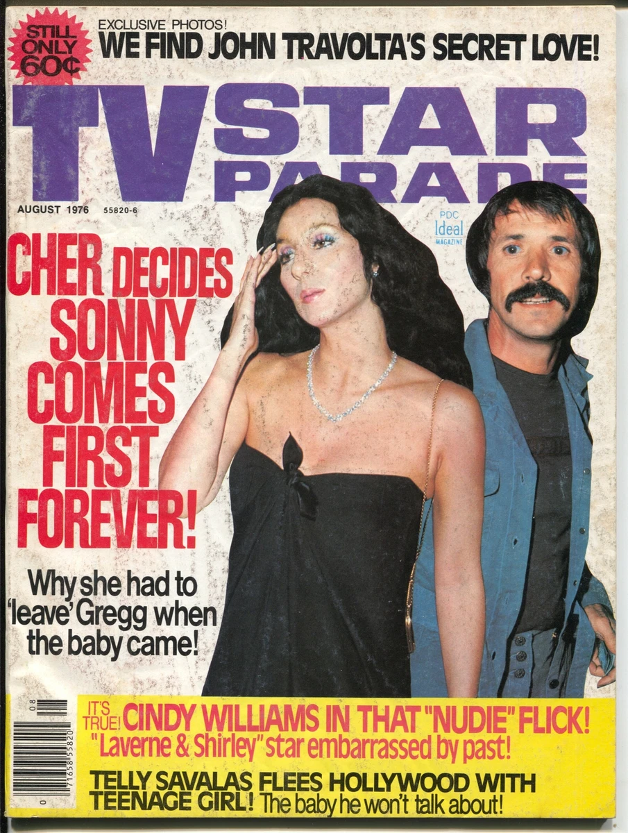 TV Star Parade 8/1976-Sonny & Cher-Cindy Williams nude-Travolta-Savalas-G  | eBay
