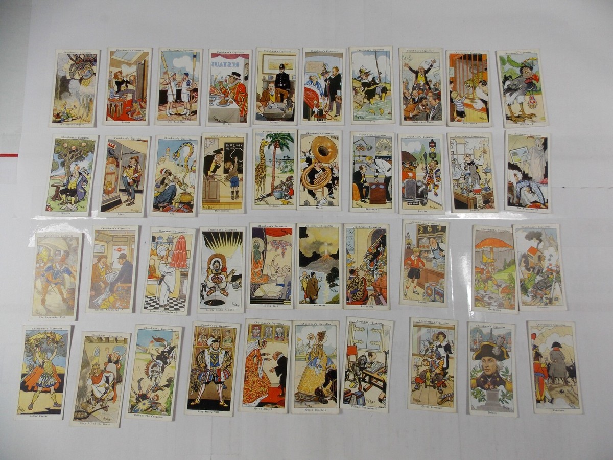 churchman cigarette cards Churchman Cigarette Cards Howlers 1937 Complete Set 40