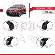 Barre Tetto Italiane Barre Portatutto FARAD HILO ALU Compatibili Con SUZUKI SX4 S-CROSS HYBRID Dal 2022 In Poi Con Barre Per Corrimani Bassi - 7