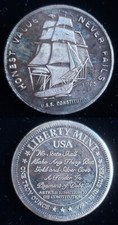 U.S.S Constitution Mint HONEST VALUE NEVER FAILS 1 oz .999 Silver Round 24204 95.00 per troy oz