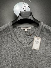 John Varvatos  Artisan  Luxury Shirt - Linen - Raw Cut Edges - Vtg 2014 - 228