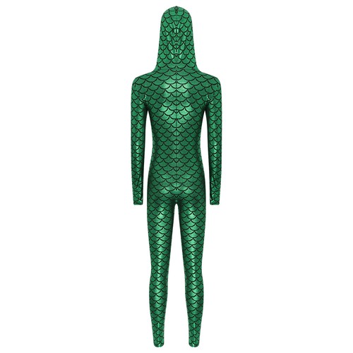 Womens Jumpsuit One Piece Swimsuits Halloween Costume Leotard Catsuits Mermaid - Picture 5 of 43