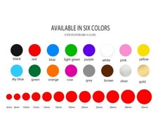 Round Stickers Colour Circles Circular Sticky Labels collections 16 cols 10 size